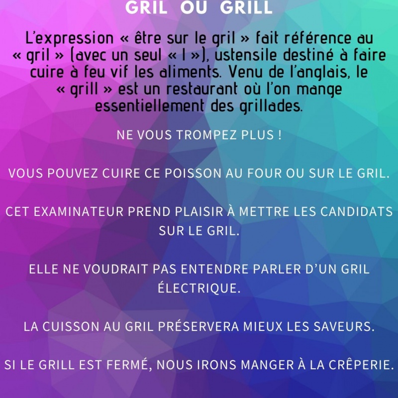 Gril ou grill